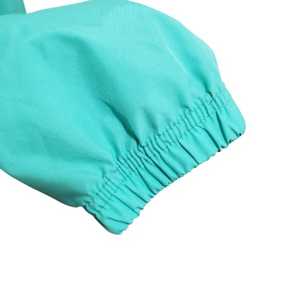 Charles River Mens Windbreaker Jacket Size L Pack & Go Zip Hooded Pullover Mint - Picture 9 of 9